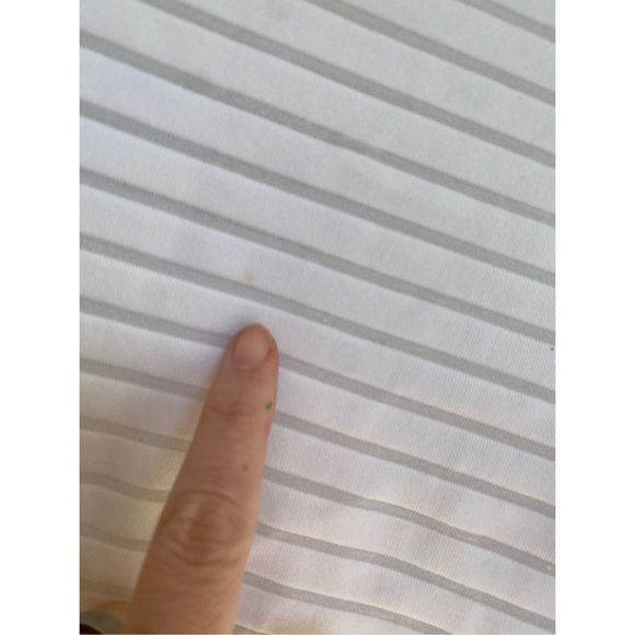 Cache White Striped Blouse Boat-neck Shirt, Size Small* - Picture 5 of 7